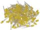 100pk 3mm Yellow Super Bright Diffused LED