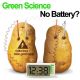 Potato Battery Kit or Lemon Battery Kit with 2 Copper Rods, 2 Zinc Rods, Digital Clock, and Wiring