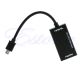 MHL Micro USB to HDMI A A/V TV Adapter HDTV Short Cable for SamSung Sony Mobile Devices