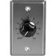 Speco Speaker Volume Controller 70 Volt 10 Watt, Stainless Steel Wall Plate Control