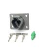 DEUTSCH WEATHER PACK KIT, CATERPILLAR 3 PIN HOUSING, PANEL MOUNT, MALE CONTACTS, DT04-3P-L012, 3E3371, 9X3401