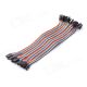 40Pack, 1 PIN Female to Female Dupont / Arduino Jumper Connector 24-26ga WIRE Pigtail, Prototype Breadboard , 30cm long