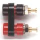 DUAL Black MINI BANANA JACK RED and BLACK POMONA