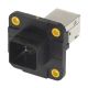HARTING CONNECTOR ADAPTER COUPLER 8P8C TO 8P8C RJ45 CAT6 PANEL MOUNT SHIELDED, W10