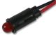 Dialight T1-3/4 Red Diffusesed 2.2V 30ma, 5mm LED, Panel Mount, W27