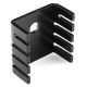 Aluminum Heatsink for TO220, TO202, TO202M, TO202N, TO126, TO126LP, TO126ML Transistor Heat Sink, Measures 19mm x 19mm x 10mm, THM6073