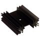 Aluminum Heat Sink For TO220, TO202, TO202M, TO202N, TO126, TO126LP, TO126ML Transistor Heat Sink, Measures 39mm x 35mm x 13mm