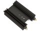 Aluminum Heat Sink For TO220, TO202, TO202M, TO202N, TO126, TO126LP, TO126ML Transistor Heat Sink, Measures 51mm x 35mm x 13mm
