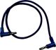 Pomona Right Angle Banana Patch Plug Cable, 1ft, Blue, Compare to 2864-12