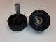 KNOB with set screw for 1/4 Inch shafts, Black, 14mm tall, 31mm wide, Handle 18mm tall, Bin 44