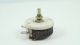 OHMITE Rheostat 0.5 Ohm 50W 10 Amp. Model J. Dimensions: 2.325 inch D x 1.125 inch behind panel. Bushing: 3/8 inch x 0.535 inch long. Shaft: 1/4 inch x 1/2 inch long. Solder terminals. RJS5R0
