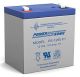Sealed Lead Acid Battery 12V 5A.H. F1 Terminals 3.54 L X 2.76 W X 3.98 H PS1250
