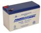 Sealed Lead Acid Battery 12V 7A.H. F1 Terminals 5.95 L X 2.56 W X 3.7 H PS1270