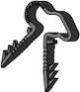 DUAL PUSH IN STUCO CLIP BLACK 100pk