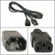 6Ft Computer Power Extension Cord Black, SVT 18/3 IEC