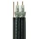 RG-6 DUAL WITH GROUND COAXIAL CABLE BLACK PERFECT VISION RG6