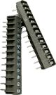 8148 10 AMP 300VAC SCREW TERMINAL, SINGLE ROW TERMINAL BLOCK, BARRIER STRIP 13 POSITION, .156 inch Spacing PC Board.
