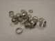 100pk F Connector Ferrule 1/8 inch, RG6, 8mm diameter x 3mm length