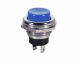 MOMENTARY PUSH BUTTON SWITCH BLUE NORMALLY OPEN 4A 125VAC 2A 250VAC