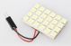 WHITE LED Panel, Working Voltage 12VDC, 150mA, 24 leds/ 30mm x 44mm x 1/8 Inch Thick, Non-Waterproof