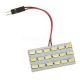WHITE LED Panel, Working Voltage 12VDC, 150mA, 18 leds/ 22mm x 42mm x 3mm Thick, Non-Waterproof