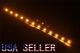 AMBER LED Strip, Working Voltage 12VDC, 250mA, 12 leds/  12 Inches / 300 mm Long x 8mm Wide, Flexible, Waterproof, Adhesive backed