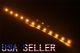 AMBER LED Strip, Working Voltage 12VDC, 250mA, 12 leds/ 12 Inches / 300 mm Long x 8mm Wide, Flexible, Waterproof, Adhesive backed