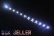 WHITE LED Strip, Working Voltage 12VDC, 250mA, 12 leds/ 12 Inches / 300 mm Long x 8mm Wide, Flexible, Waterproof, Adhesive backed