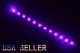 PINK LED Strip, Working Voltage 12VDC, 250mA, 12 leds/  12 Inches / 300 mm Long x 8mm Wide, Flexible, Waterproof, Adhesive backed