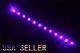 PINK LED Strip, Working Voltage 12VDC, 250mA, 12 leds/ 12 Inches / 300 mm Long x 8mm Wide, Flexible, Waterproof, Adhesive backed
