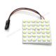WHITE LED Panel, Working Voltage 12VDC, 175mA, 36 leds/ 35 x 35 mm x 5 mm Thick, Non-Waterproof, Adhesive Backed