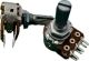 Potentiometer Linear 100K Ohm Dual, 5mm Knurled Fluted Shaft Size, Center Detent, W25