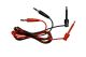 Hook Clip to BananaTest Lead Set, 36 Inch, Red and Black, 18ga