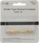 AMP CPC SOLDER TYPE SOCKET CONTACTS 66569-3 FOR AMP CIRCULAR PLASTIC CONNECTORS OR AMP SUBMINATURE D CONNECTORS 25PK