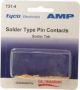 AMP CPC SOLDER TYPE PIN CONTACTS 66570-3 FOR AMP CIRCULAR PLASTIC CONNECTORS OR AMP SUBMINIATURE D CONNECTORS 25PK