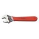 Xcelite 6 inch Chrome Adjustable Wrench with Red Cushion Grip Handle