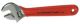 Discontinued, Xcelite 8 inch Chrome Adjustable Wrench with Red Cushion Grip Handle