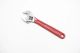 Discontinued, Xcelite 8 inch Chrome Adjustable Wrench with Red Cushion Grip Handle
