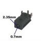 DC JACK-.7x2.35mm EIAJ1 EIAJI Class, Mates with plug 235B