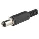 DC PLUG 2.1MM x 5.5MM WITH MOLDED STRAIN RELIEF