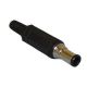 In-Line DC Plug with Center Pin for Recessed Jack, DC Plug 4.35 x 6.5m x 1.4mm, EIAJV Class V, EIAJ5.