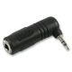 Discontinued, RIGHT ANGLE Audio Adaptor Stereo 2.5mm Plg to 1/4 inch Stereo Jack 545
