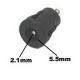 COAXIAL JACK 2.1mm x 5.5mm. Snap in Type, .437 Inch Hole Size. Mates with 210B, 2109B, 210LB, 2475B Plugs