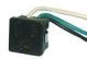 SNAP IN PANEL MOUNT AC RECEPTACLE WITH LEADS