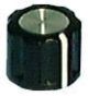 KNOB with set screw for 1/4 Inch shafts Bin 16
