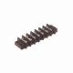 30 AMP DUAL ROW TERMINAL BLOCK 7-141 BARRIER STRIP 7 POSITION 6-32 PHILSLOT SCREWS