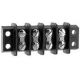 30 AMP DUAL ROW TERMINAL BLOCK 4-142 BARRIER STRIP 4 POSITION 8-32 PHILSLOT SCREWS