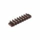 30 AMP DUAL ROW TERMINAL BLOCK 7-142 BARRIER STRIP 7 POSITION 8-32 PHILSLOT SCREWS