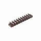 30 AMP DUAL ROW TERMINAL BLOCK 9-142 BARRIER STRIP 9 POSITION 8-32 PHILSLOT SCREWS