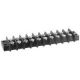 30 AMP DUAL ROW TERMINAL BLOCK 10-142 BARRIER STRIP 10 POSITION 8-32 PHILSLOT SCREWS